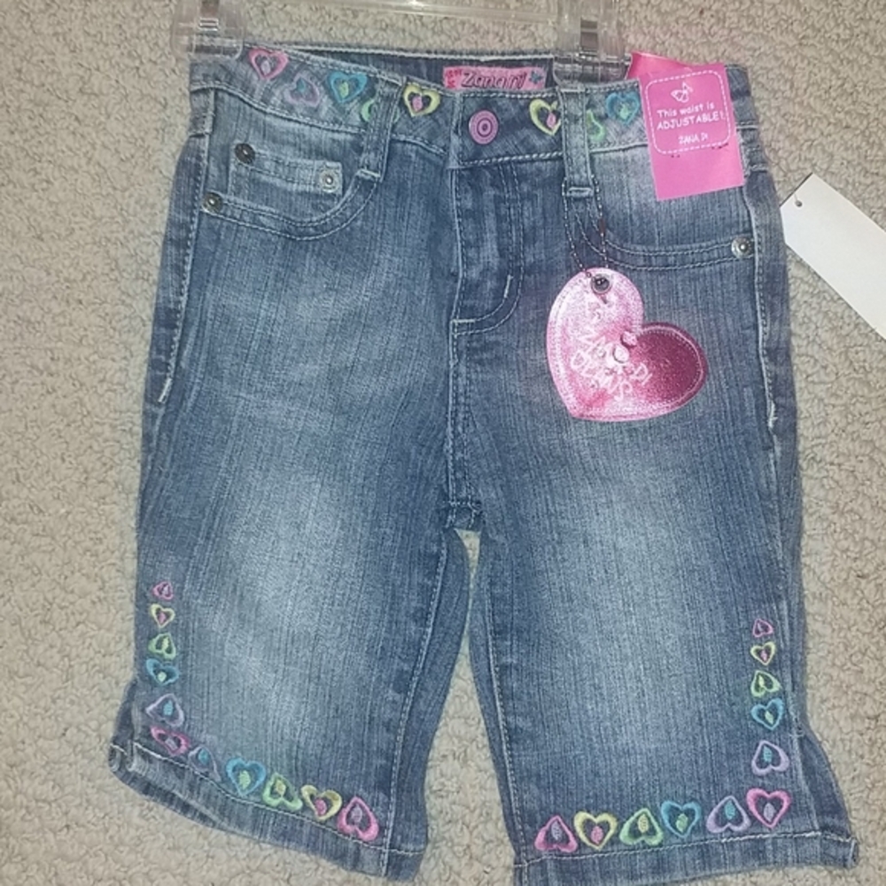 NWT Girls Heart Zana Di Jean Capri 2t